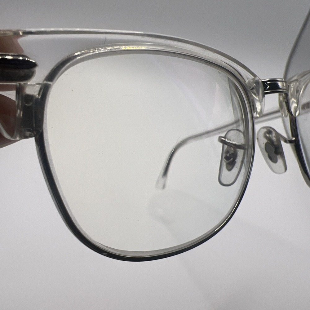 RAY BAN RB 5154 2001 White Transparent Silver Clubmaster Unisex 49 mm Eyeglasses - Picture 13 of 16